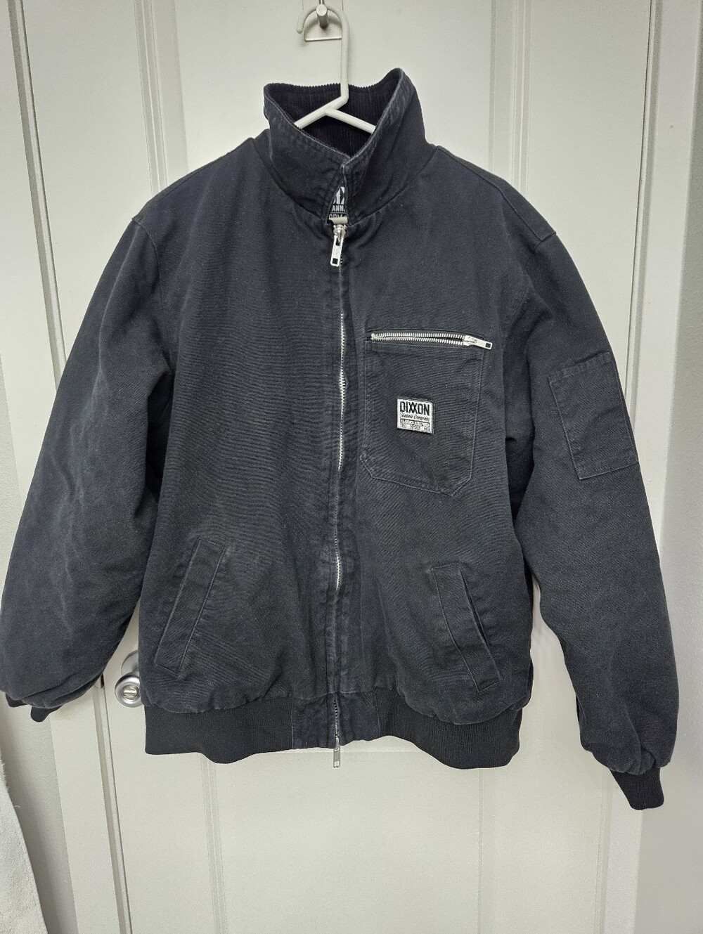XL Dixon Black Work Jacket with Zip Pocket